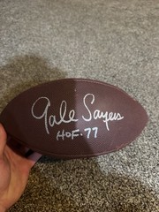 Chicago Bears Gale Sayers Signed/Auto Wilson NFL Football HOF Sport Memory COA
