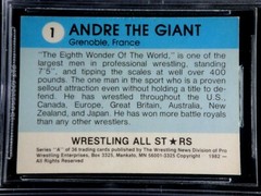 ANDRE THE GIANT 1982 WRESTLING ALL STARS ROOKIE CARD #1 BGS 7 BECKETT NEAR MINT!