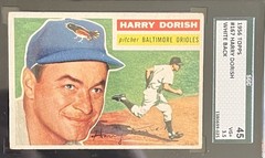 1956 Topps #167 Harry Dorvish White Back Rare WB. SGC 3.5 (45)–VG+