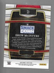 DREW MCINTYRE 2022 PANINI SELECT WWE WHITE PRIZMS CARD #37 /99