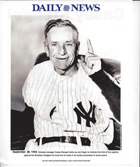 Casey Stengel 2004 Daily News 2 sided Photo 2004 Bill Gallo Cartoon