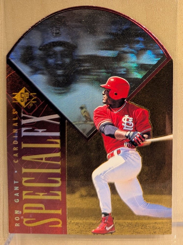 1996 SP Holoview Special FX RED DIE CUT #17 Ron Gant RARE HOLOGRAM INSERT