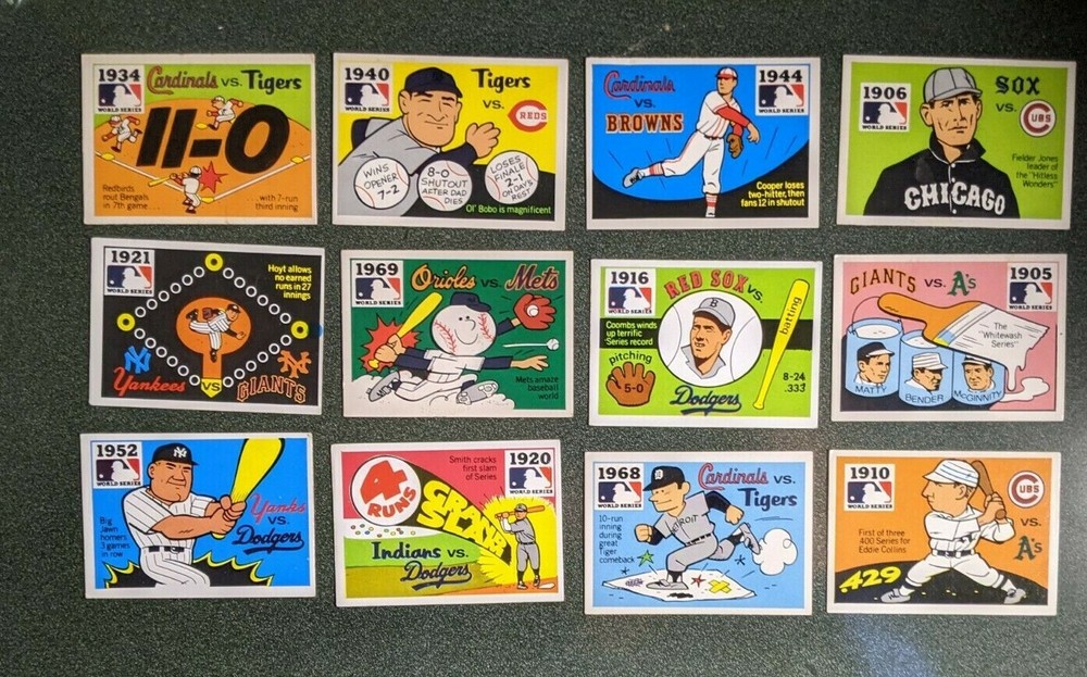 1971 Fleer Laughlin World Series WS Cards 1903 -1970 U Pick to Complete Set