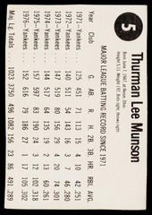 1977 Hostess #5 Thurman Munson