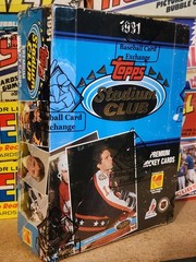 1991-92 Topps Stadium Club Hockey Unopened Box 36 Sealed Packs Gretzky BBCE