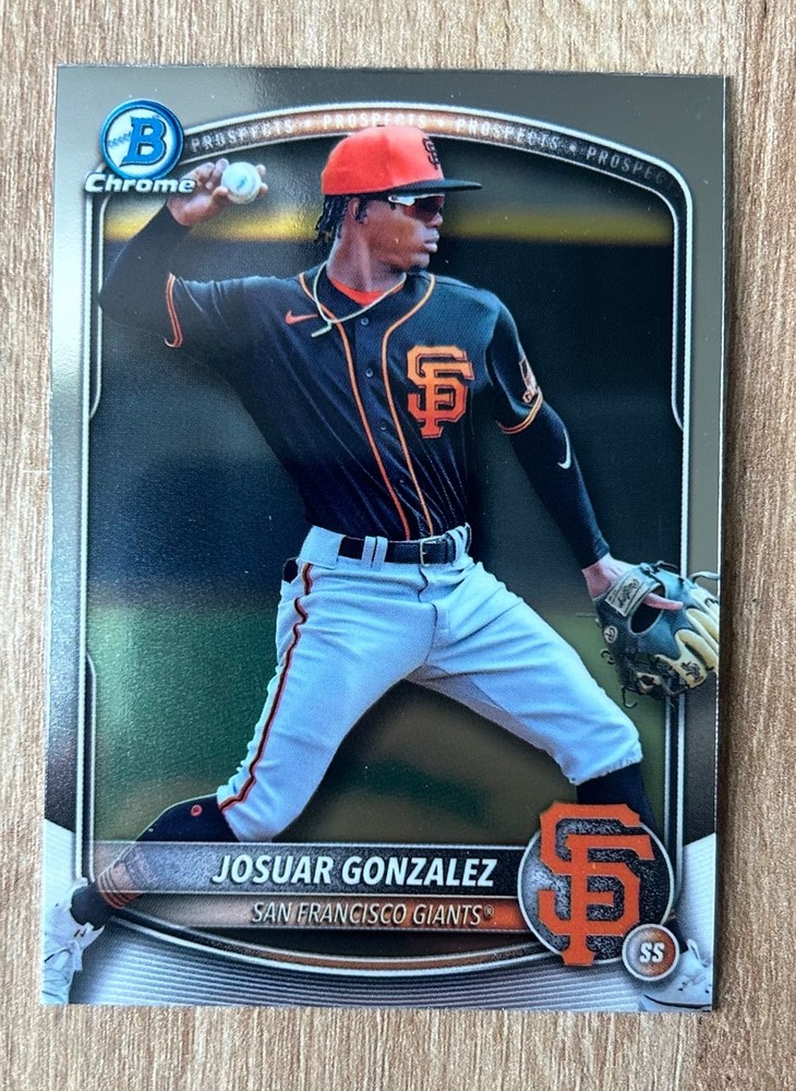 2025 Bowman Draft Chrome Josuar Gonzalez #BDC-182 San Francisco Giants