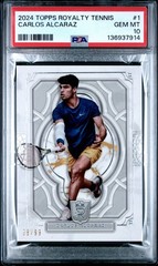 2024 Topps Royalty Tennis /99 Carlos Alcaraz PSA 10 SSP