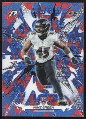 2025 Topps Resurgence – Mike Green #108 Blue & Orange Spark Refractor (RC)