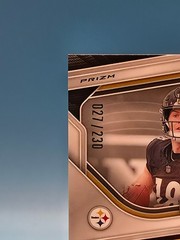 WILL HOWARD ROOKIE 2025 Panini Prizm Football #367 Steelers BLUE WAVE PRIZM /230