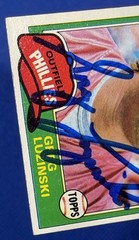 Signed 1981 Topps #270 Greg Luzinski autograph auto Phillies O-