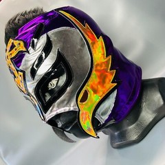 Phantom Havok Mysterio Wrestling Lucha Libre Costume Mask Mascara Luchador Gold