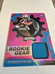 2025 Panini Prizm – Rookie Gear Tetairoa McMillan #RGR-TMC Pink Prizm (MEM, RC)