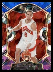 2020 Select #89 Malachi Flynn Rookie Raptors BLUE PINK WHITE CRACKED ICE