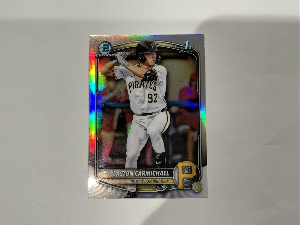2025 Bowman Draft Easton Carmichael Refractor BDC-50 Pirates