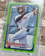 2024 Bowman 1st Raylin Heredia #BP-146 Neon Green Border /399 (RC)