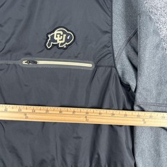 Colorado Buffaloes Jacket Mens XL Black Gray NCAA Football Nike Shield Full Zip
