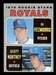 1970 TOPPS #241 AL FITZMORRIS / SCOTT NORTHEY ROOKIE RC KANSAS CITY ROYALS