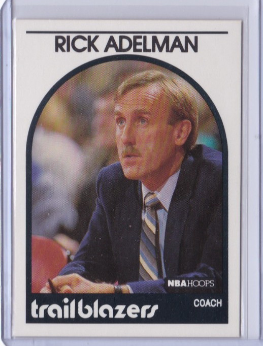 1989-90 Hoops #291 RICK ADELMAN HOF PORTLAND TRAILBLAZERS ID5.39