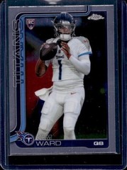 2025 Topps Chrome Cam Ward RC #314 Titans Rookie