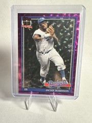 ​2026 Topps Series 2 Jackie Robinson #91B2-19 Pink Crackle Foil Dodgers HOF