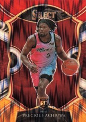 2021 Panini Select Concourse Precious Achiuwa Red White Orange Flash Prizm (RC)