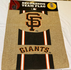 San Francisco SF Giants Burlap 13 X 18&Prime; Decorative MLB Team Garden Flag