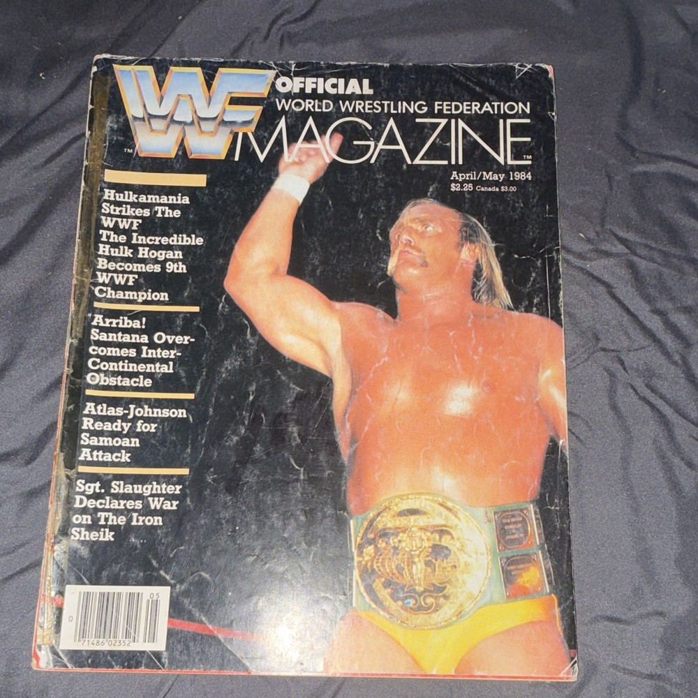 WWF Magazine April/May 1984 Hulk Hogan Wrestling Magazine Original Vintage