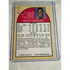1990 NBA Hoops David Robinson Rookie of the Year #270 San Antonio Spurs Card
