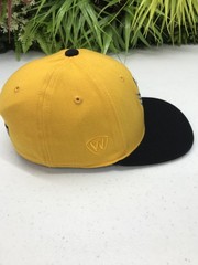 Towson Tigers Hat Cap Fitted Mens 6 1/2 to 6 7/8 Yellow Black NCAA Memory Fit