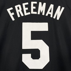 Freddie Freeman Baseball Jersey, #5, Stitched, Black, S/M/L/XL/2XL/3XL