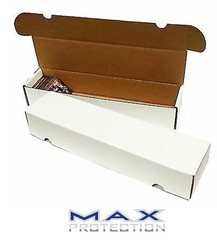 10 Storage Boxes 800 Ct Sports Cards Trading White Max Pro Shipping MADE IN USA