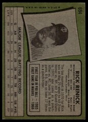 1971 Topps #694 Rick Renick