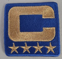 Buffalo Bills 2025 Royal Blue Jersey CAPTAIN C 4 Star Gold Patch Iron On