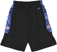 Zipway NBA Basketball Men&rsquo;s Los Angeles Clippers Blue Print Shorts, Black