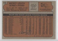 1972 Topps Mickey Lolich #450 0an