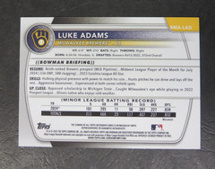 2025 Bowman Chrome Mega Box Mojo Refractor BLUE /150 Auto Luke Adams Brewers