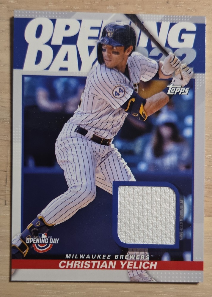2022 Topps Opening Day – Opening Day Relics Christian Yelich #ODR-CY (MEM)