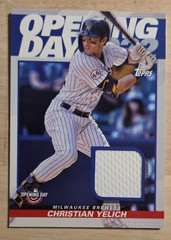 2022 Topps Opening Day – Opening Day Relics Christian Yelich #ODR-CY (MEM)