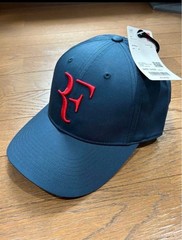 Roger Federer RF UNIQLO Cap 2021 French Open Model Black + Blue Set New