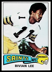 Bivian Lee, 1975 Topps, #47, New Orleans Saints,