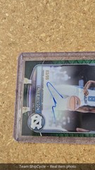 DEFECTIVE 202526 Bowman 1st Chrome Green Reptilian Refractor CALEB WILSO G3D