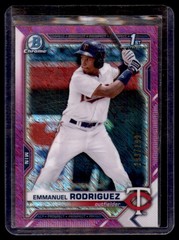 2021 Bowman Chrome Emmanuel Rodriguez 1st Fuchsia Shimmer (/199) #BCP-207 Twins