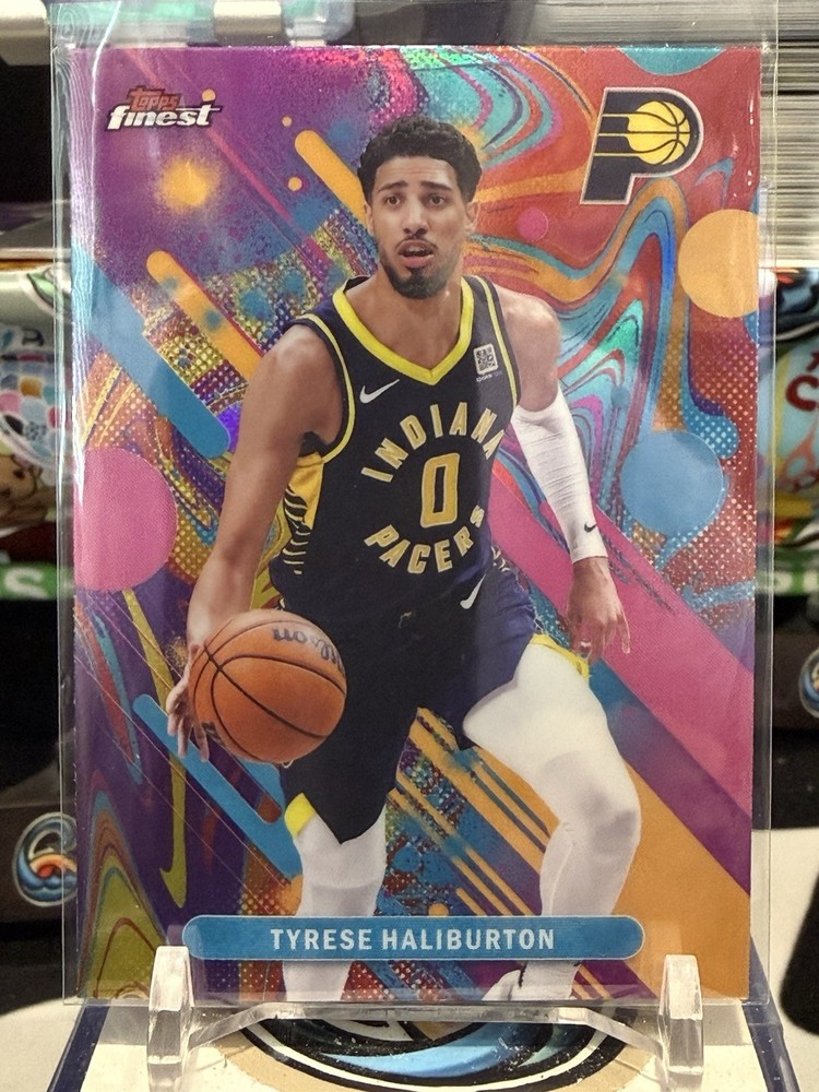 2025-26 Topps Finest Tyrese Haliburton Oil Spill Common 40 Indiana Pacers GL 13T