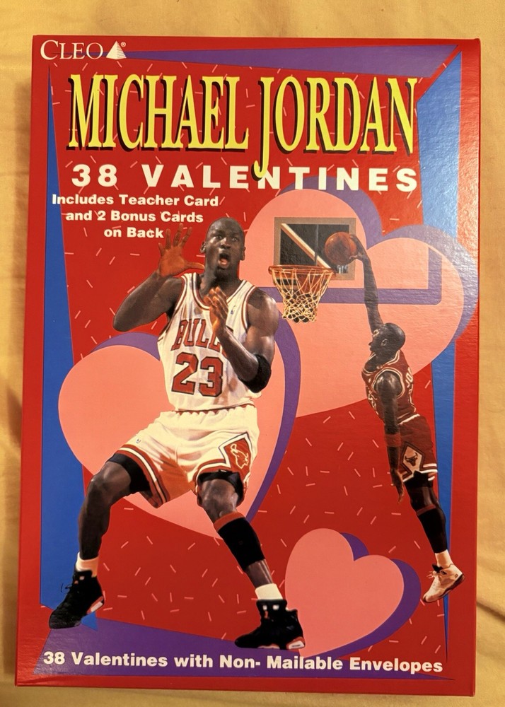 Michael Jordan Valentines Cards • Unopened Deadstock • Made In 1991 By Cleo