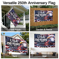 250 3Ft x 5Ft(USA 250th Anniversary), Multicolor(USA Anniversary)