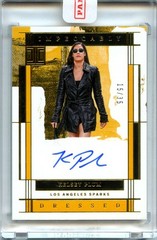 KELSEY PLUM 2025 IMPECCABLE WNBA DRESSED ON CARD AUTO SP 15/35 SPARKS