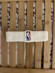 NBA Headband White 100 % Authentic