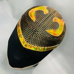 Tinieblas Semi Professional Wrestling Mask Lucha Costume Beehive Fabric Design