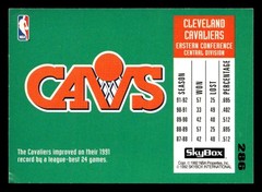1992-93 SkyBox Brad Daugherty 286 Cleveland Cavaliers Signed/Auto UZ1329