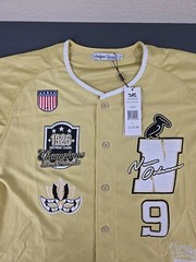 VTG Mitchell And Ness Negro Mens Large Basketball All Star Jersey Gold NWT